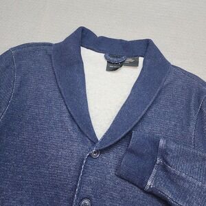 Armani Exchange Blue Textured Shawl Collar Cardigan Sweater Men's Sz M